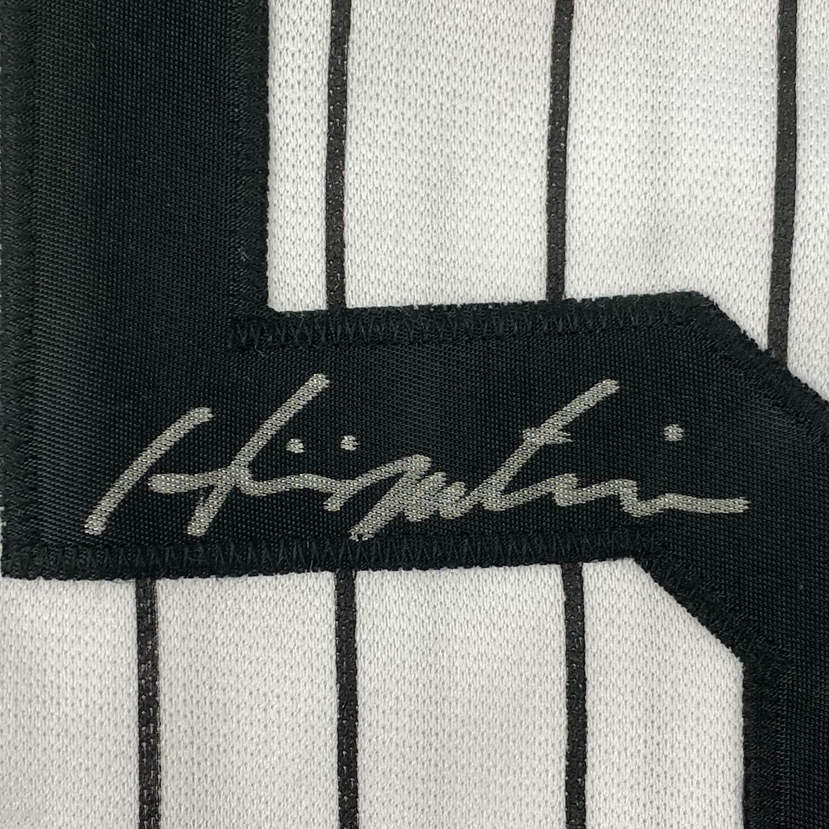 Autographed/Signed Hideki Matsui New York Pinstripe Baseball Jersey JSA COA