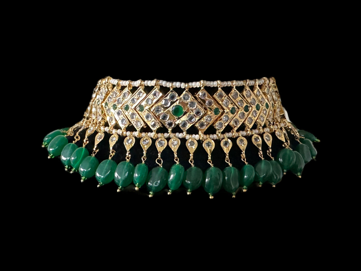 C309 Mahira v style choker with earrings( READY TO SHIP )