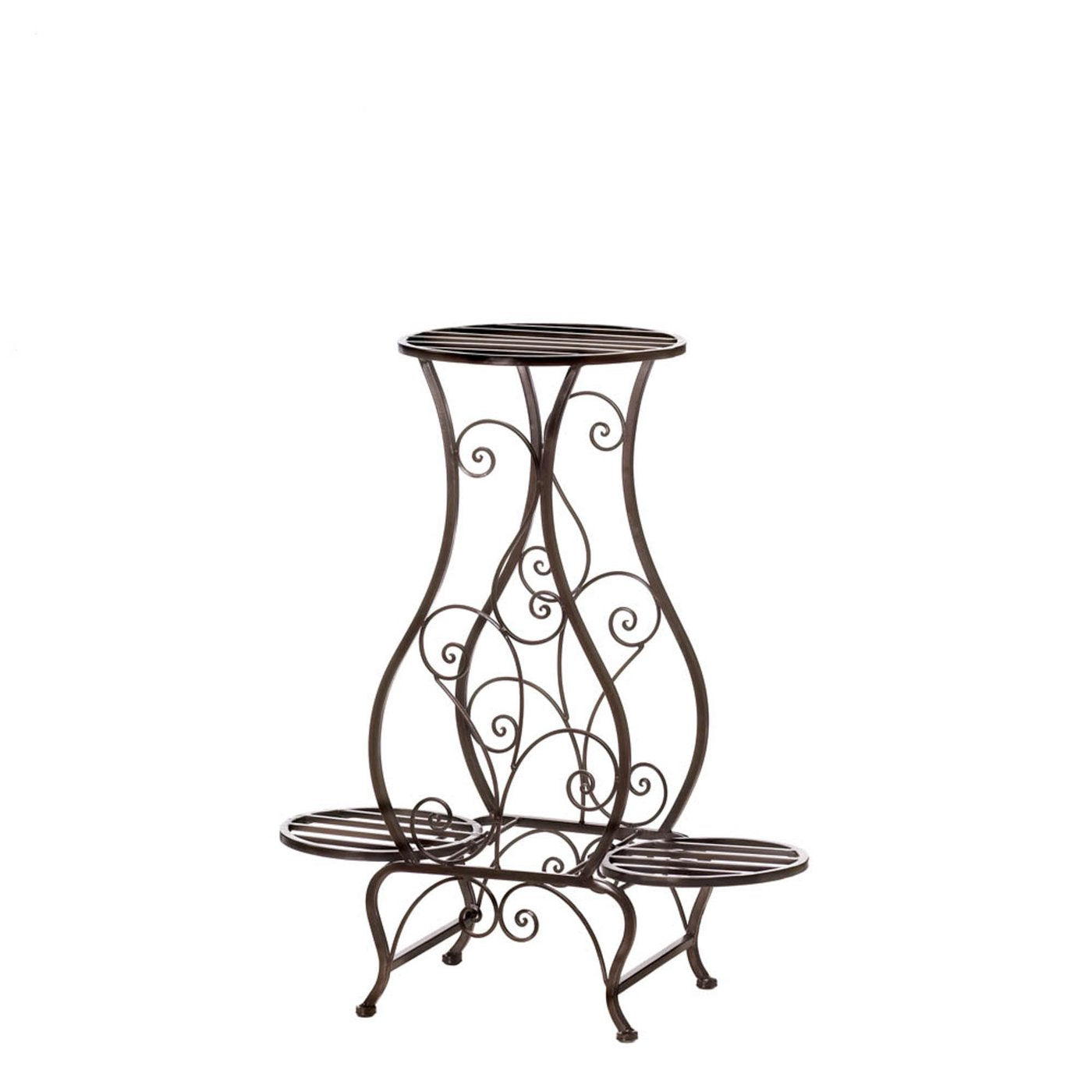 HOURGLASS TRIPLE PLANT STAND