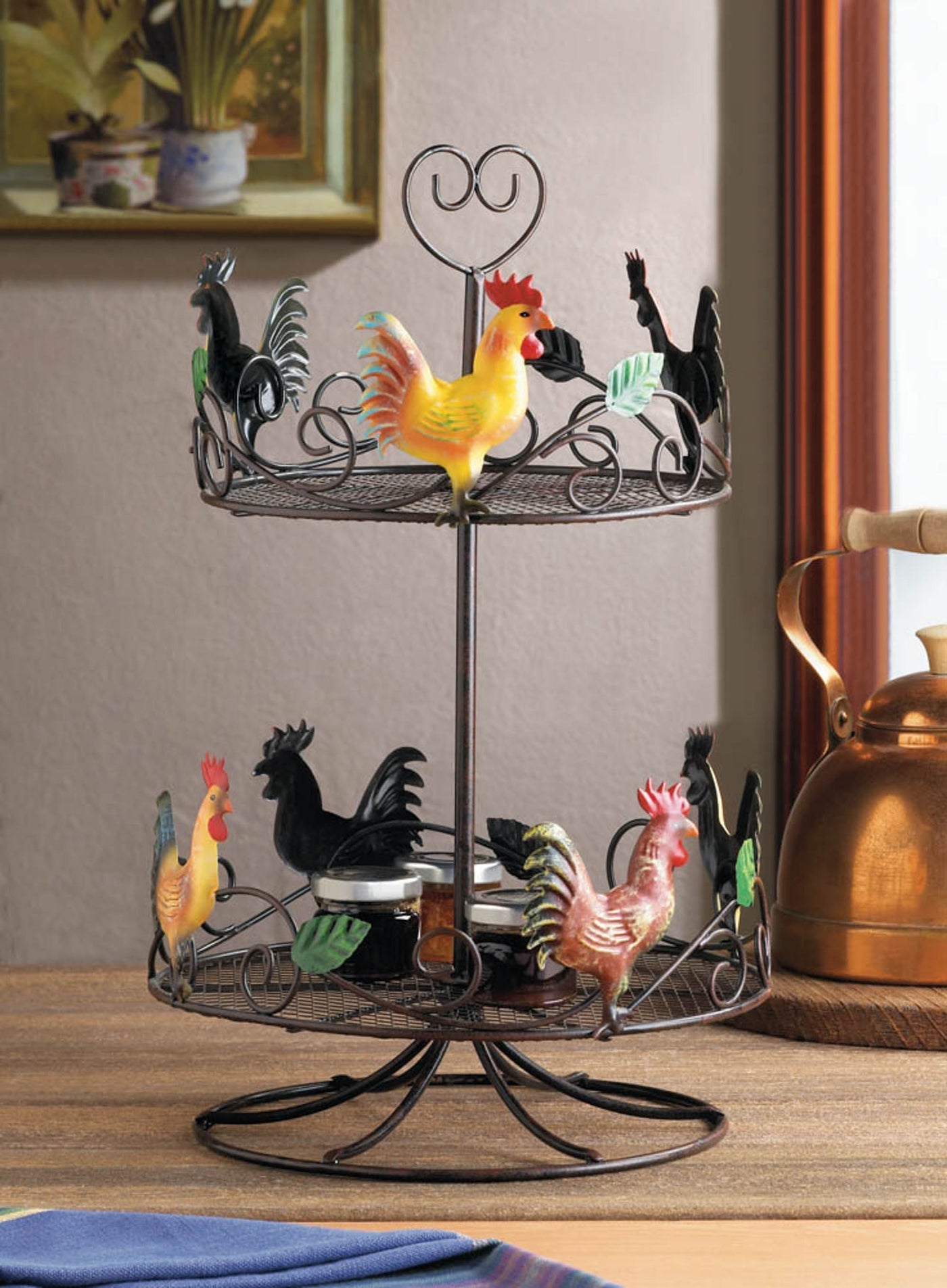 ROOSTER 2 TIER COUNTERTOP RACK