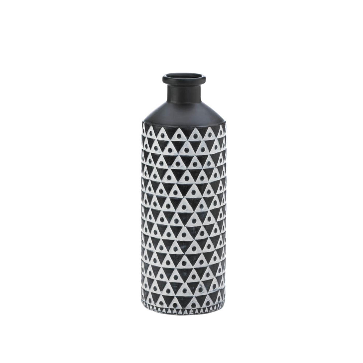 MAZARA BLACK AND WHITE VASE