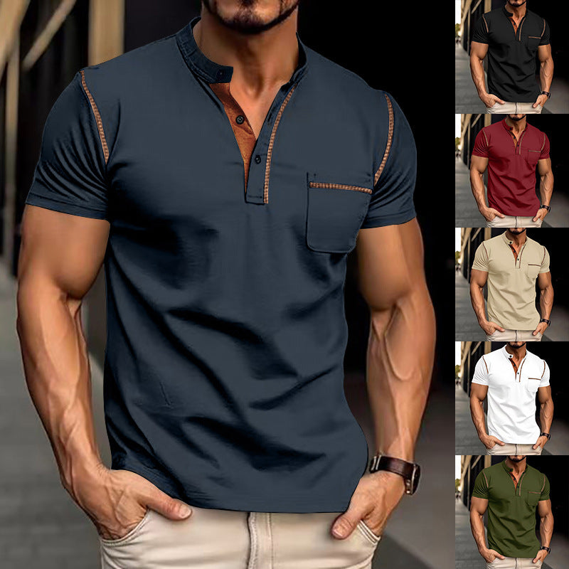 Men's Quick-Dry Polo Shirt - Lightweight Polyester Summer Casual
