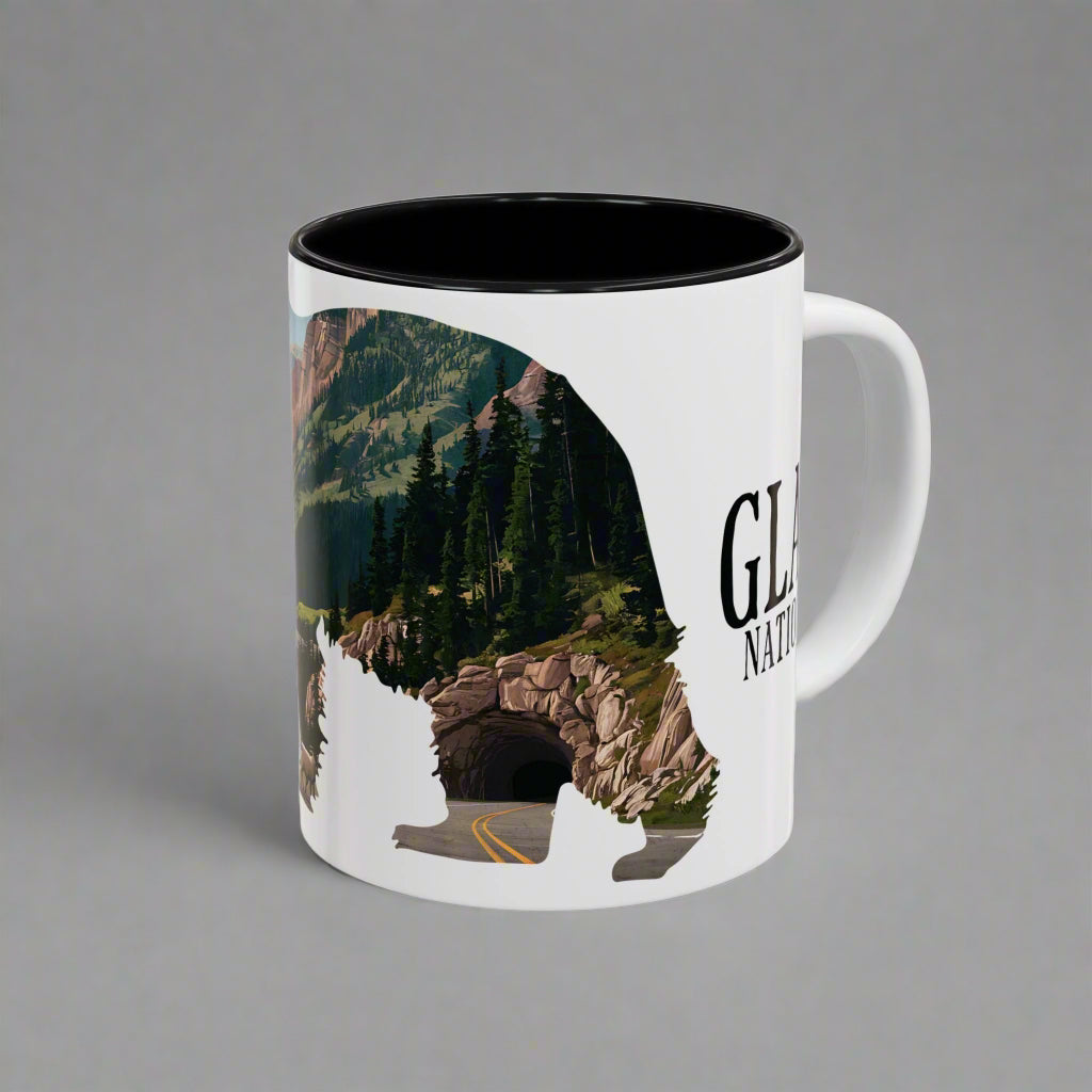 Glacier National Park Colored Coffee Mug 11oz 15oz Cup Going To The Sun Road