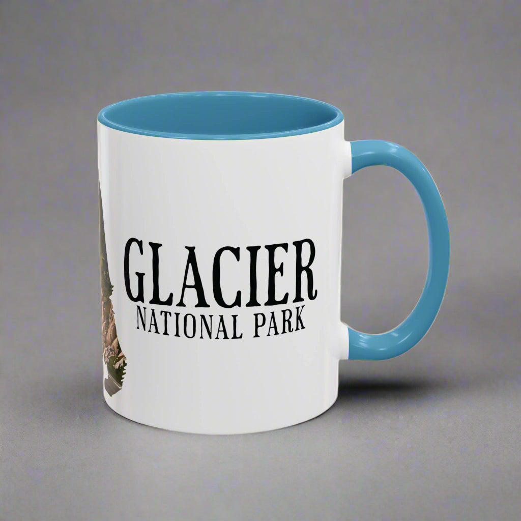 Glacier National Park Colored Coffee Mug 11oz 15oz Cup Going To The Sun Road