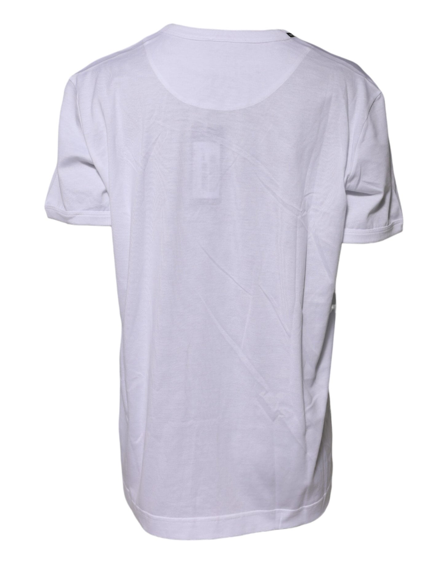 Dolce & Gabbana White Cotton Goodluck 2022 Crew Neck T-shirt