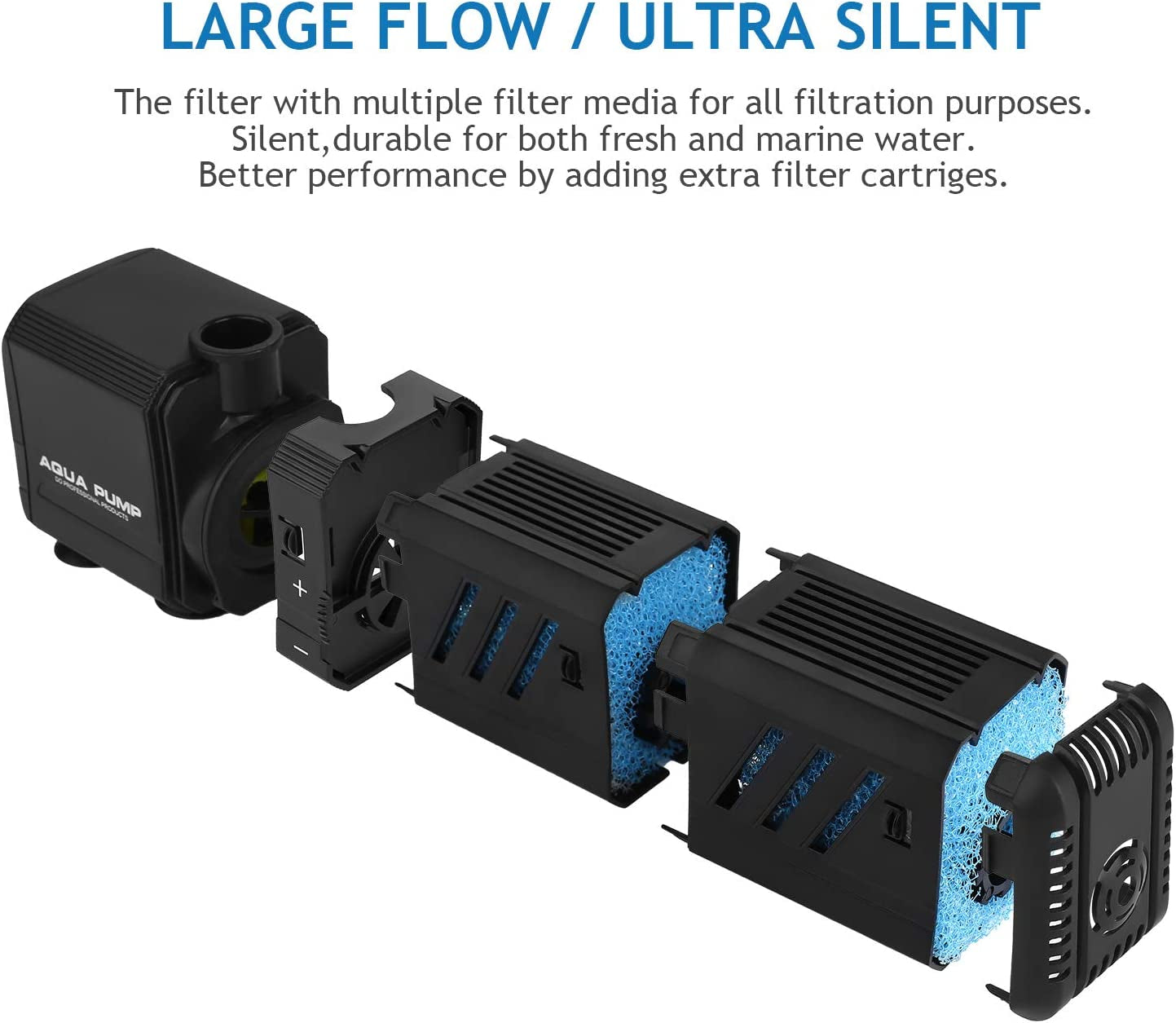 Adjustable Fish Tank Filter for 10-50 Gallon Fish Tank