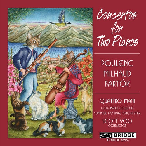 Poulenc / Milhaud / Bartok / Quattro Mani - Concertos For Two Pianos - Music CD