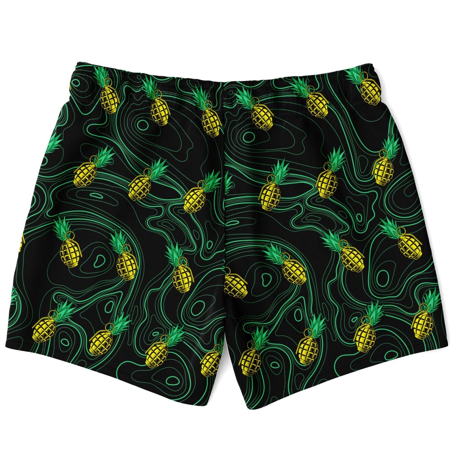 Rad Palm Pineapple Death Swim Trunks