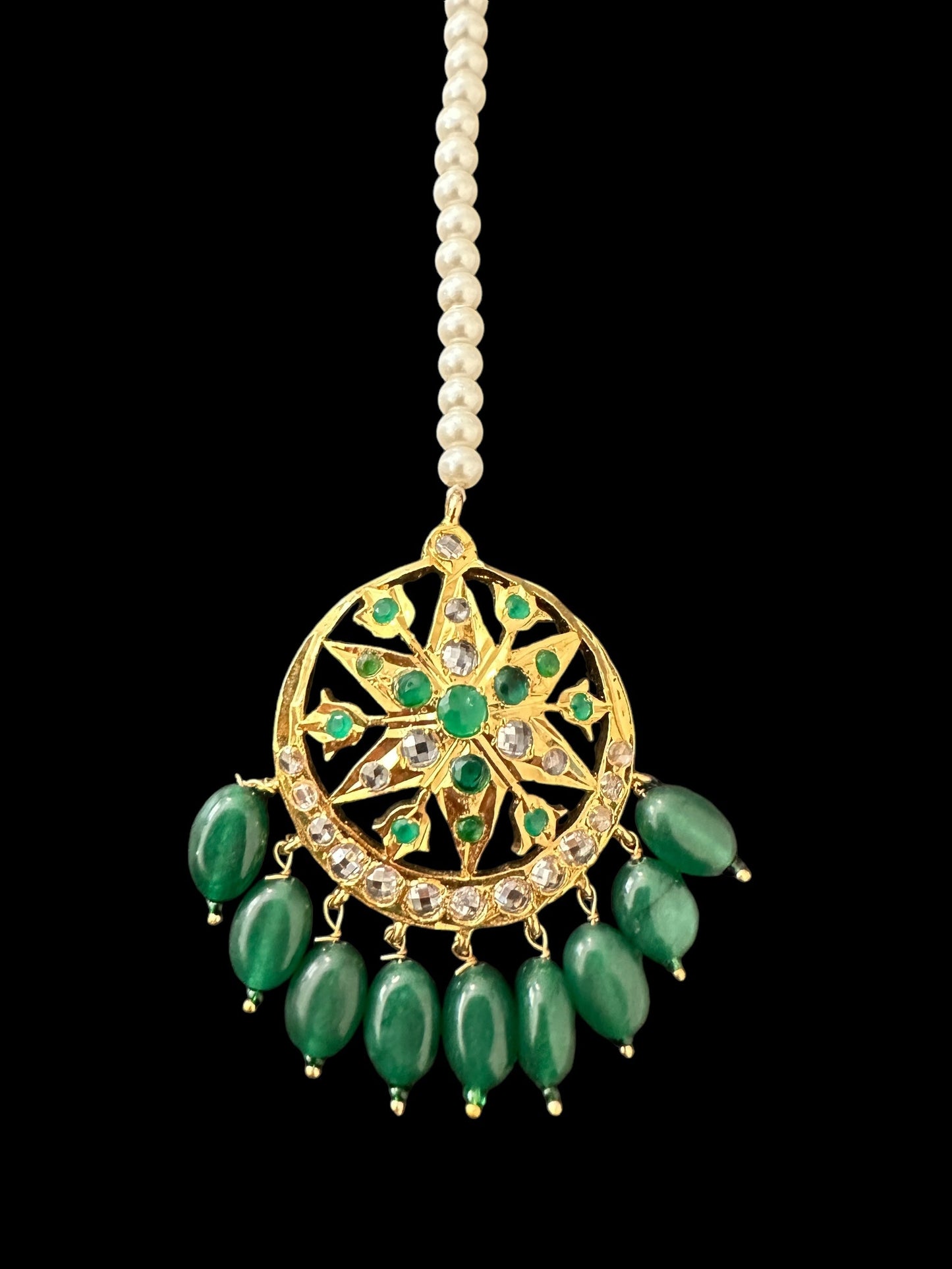 DJTK328 Akbari tika in green (READY TO SHIP)
