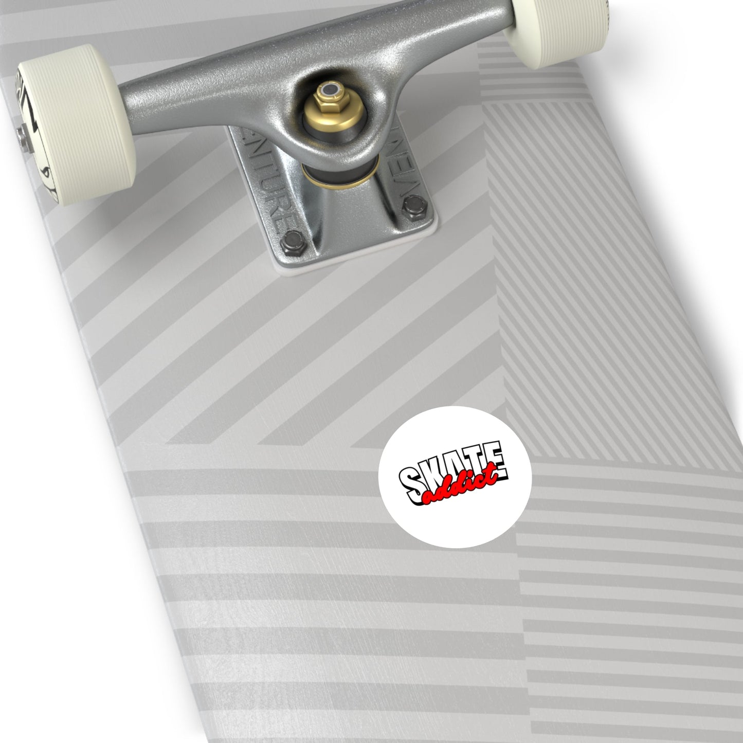 Skate Addict Round Sticker