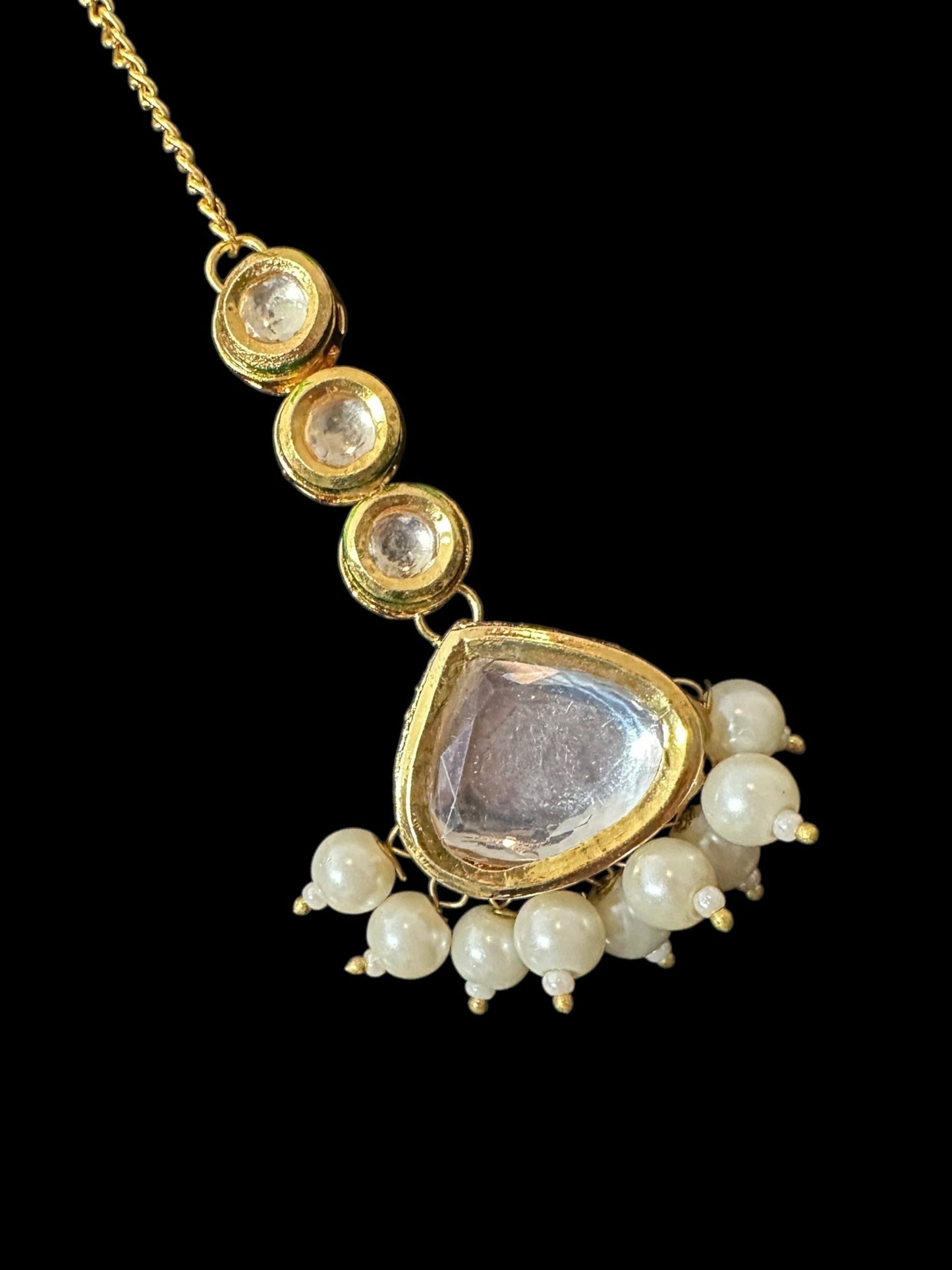 BR499 Nudar bridal set in kundan and pearls ( READY TO SHIP )