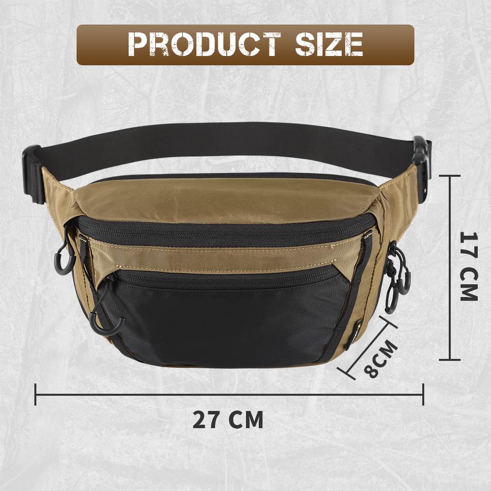 Votagoo Tactical CCW Fanny Bag Adjustable Waist Belt Tactical Waist Bag Handgun Pouch