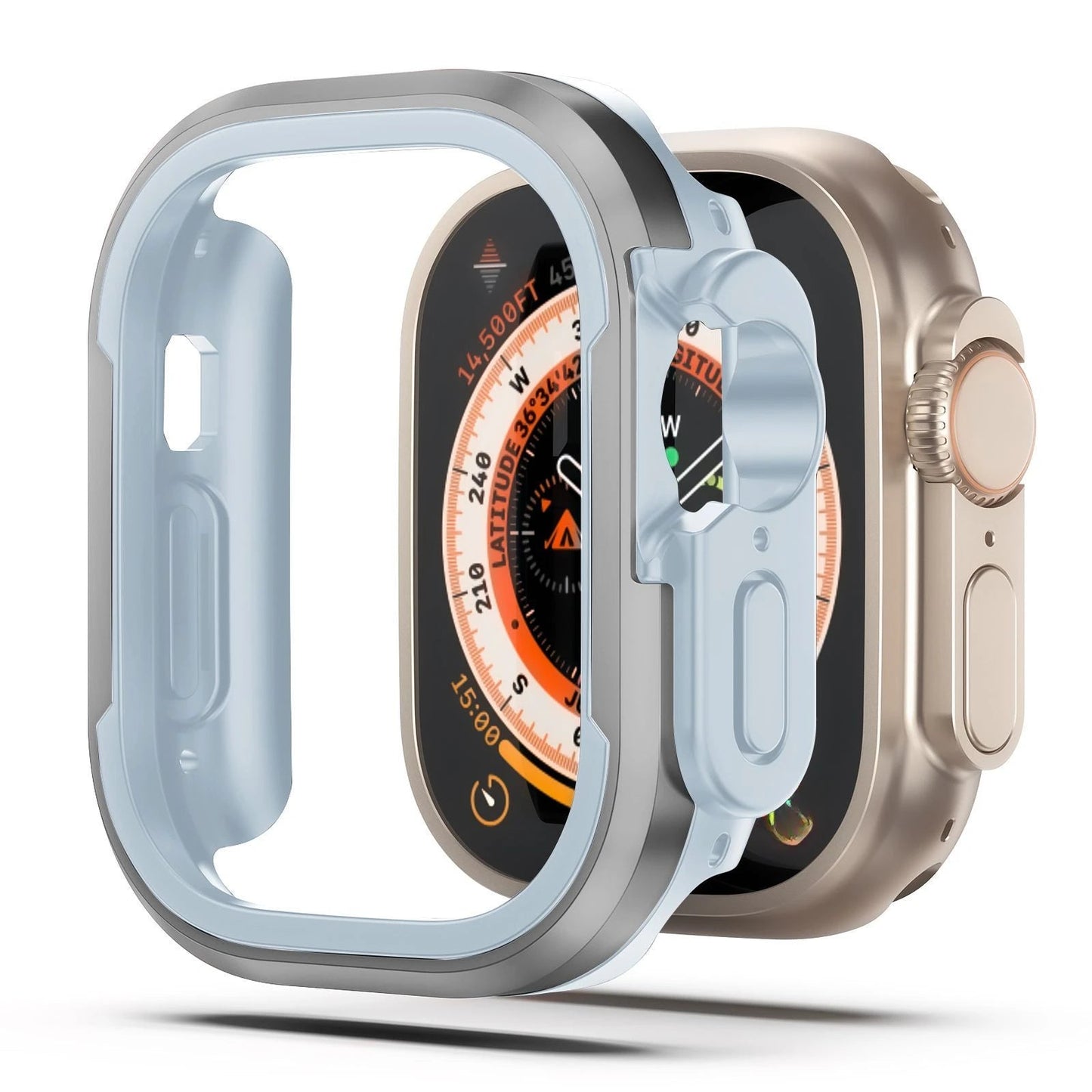 Aluminum Alloy Case for Apple Watch ultra 2 Series 9 8 7 6 5 4 3 2 1 SE