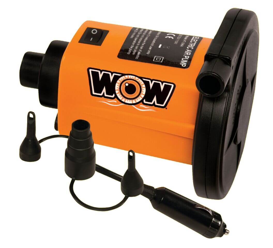 WOW Sports 1 Person Towable Water Tube - Ace Racing Starter Kit w 12V Pump & 1K Tow Rope
