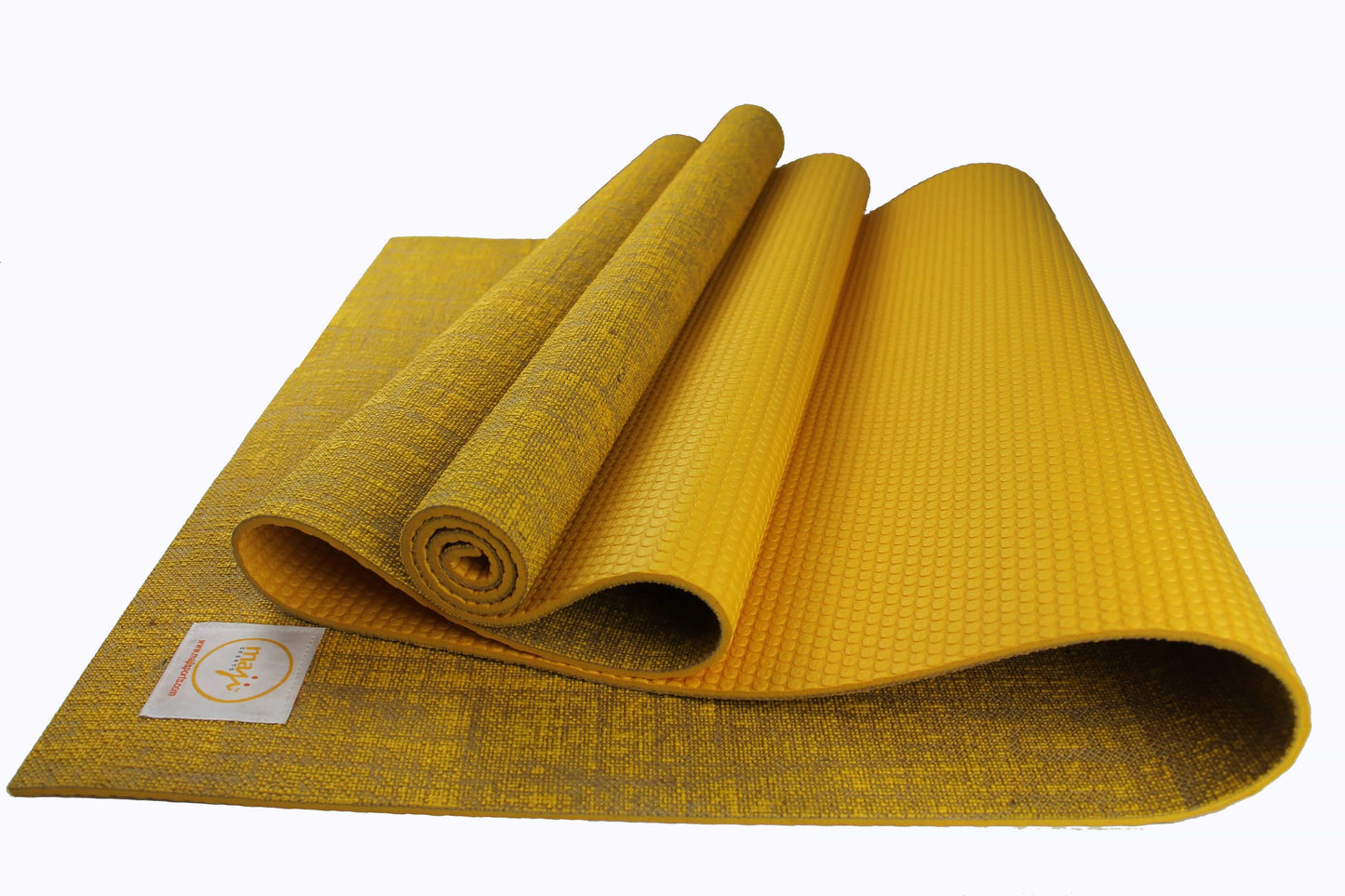 Jute Premium Eco Yoga Mat + Foot Massager (7.5cm x 17.5cm)