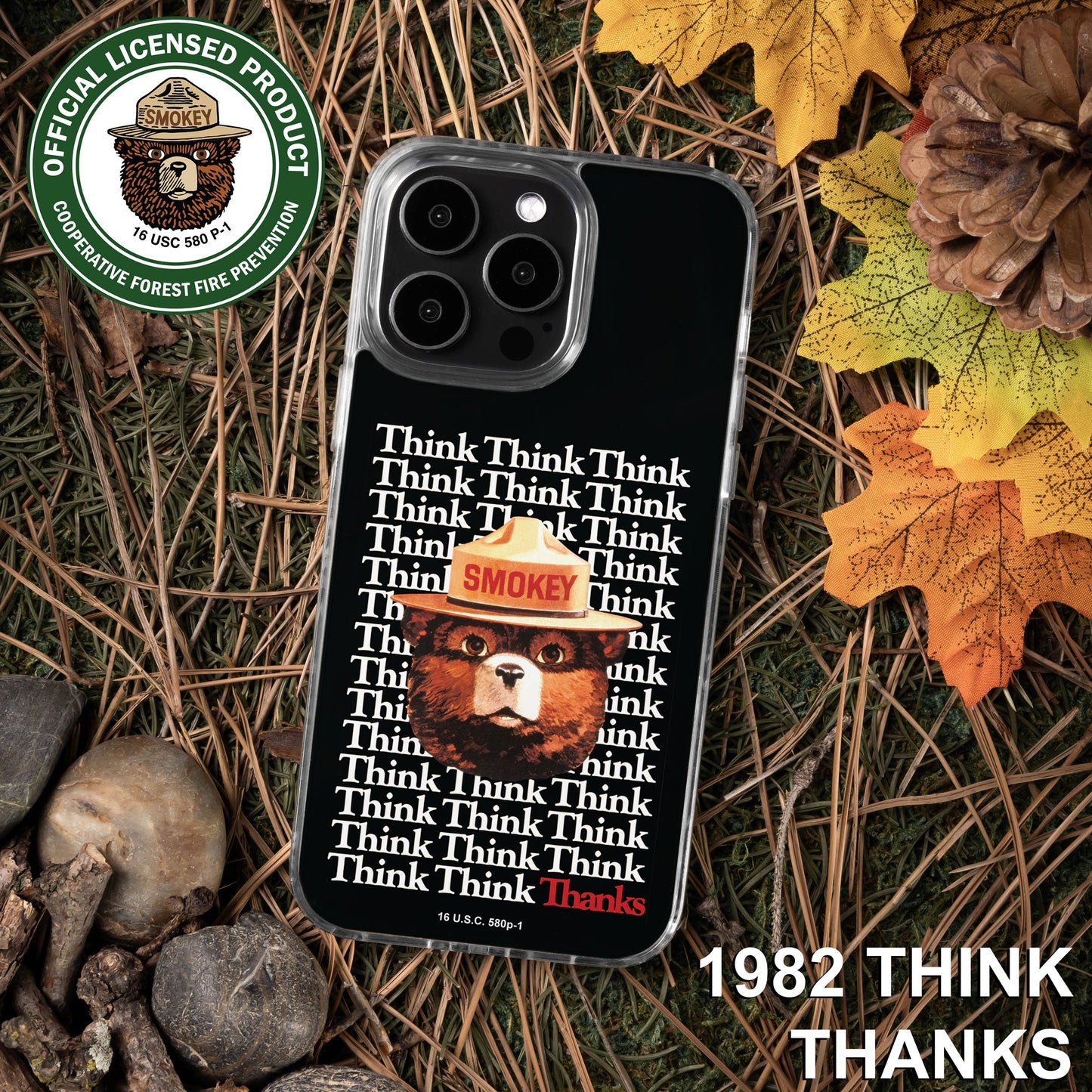 Smokey Bear Classic HD Apple iPhone 14 Series Mag-Safe Phone Case