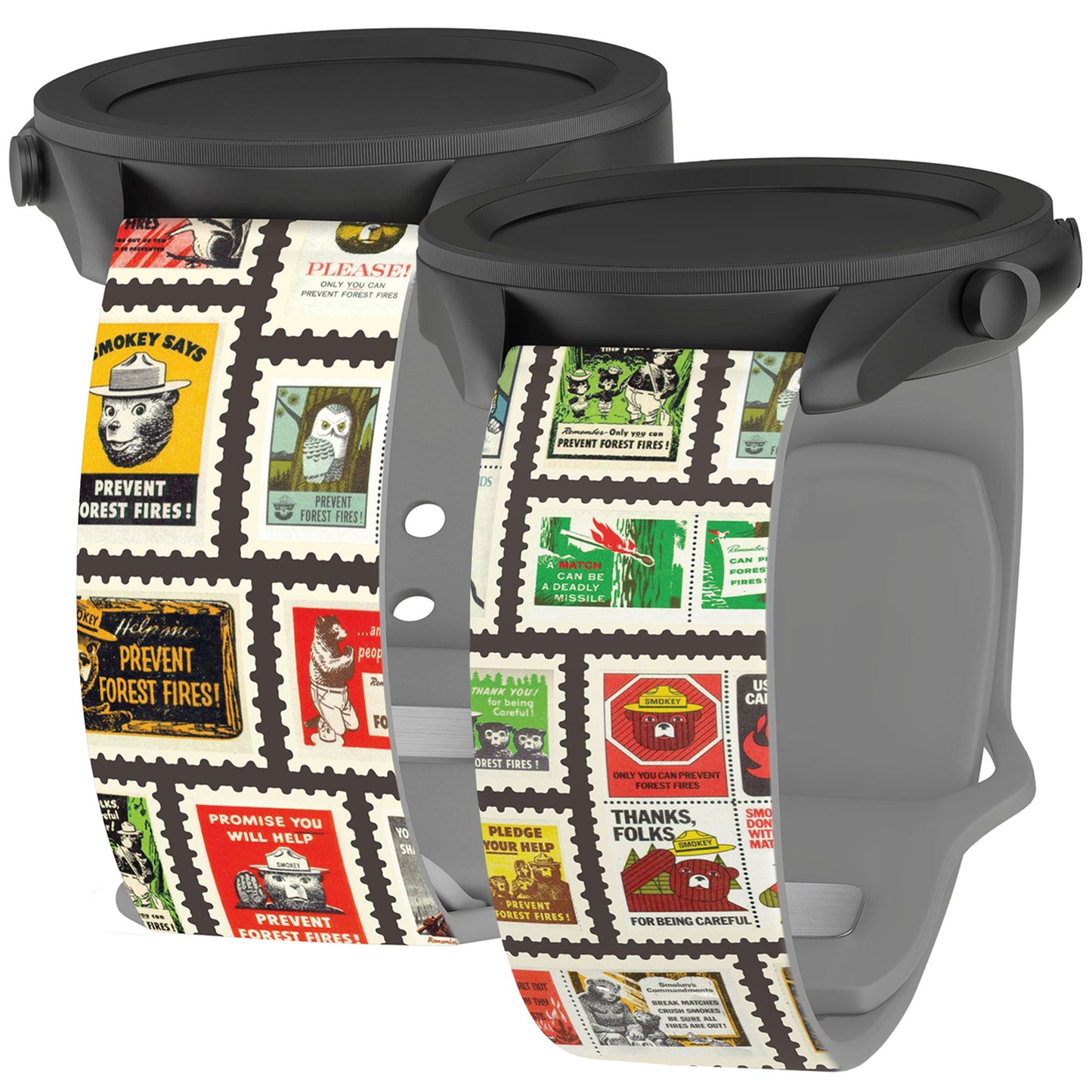 Smokey Bear Classic HD Watchband for Samsung, Garmin, Fossil, and More
