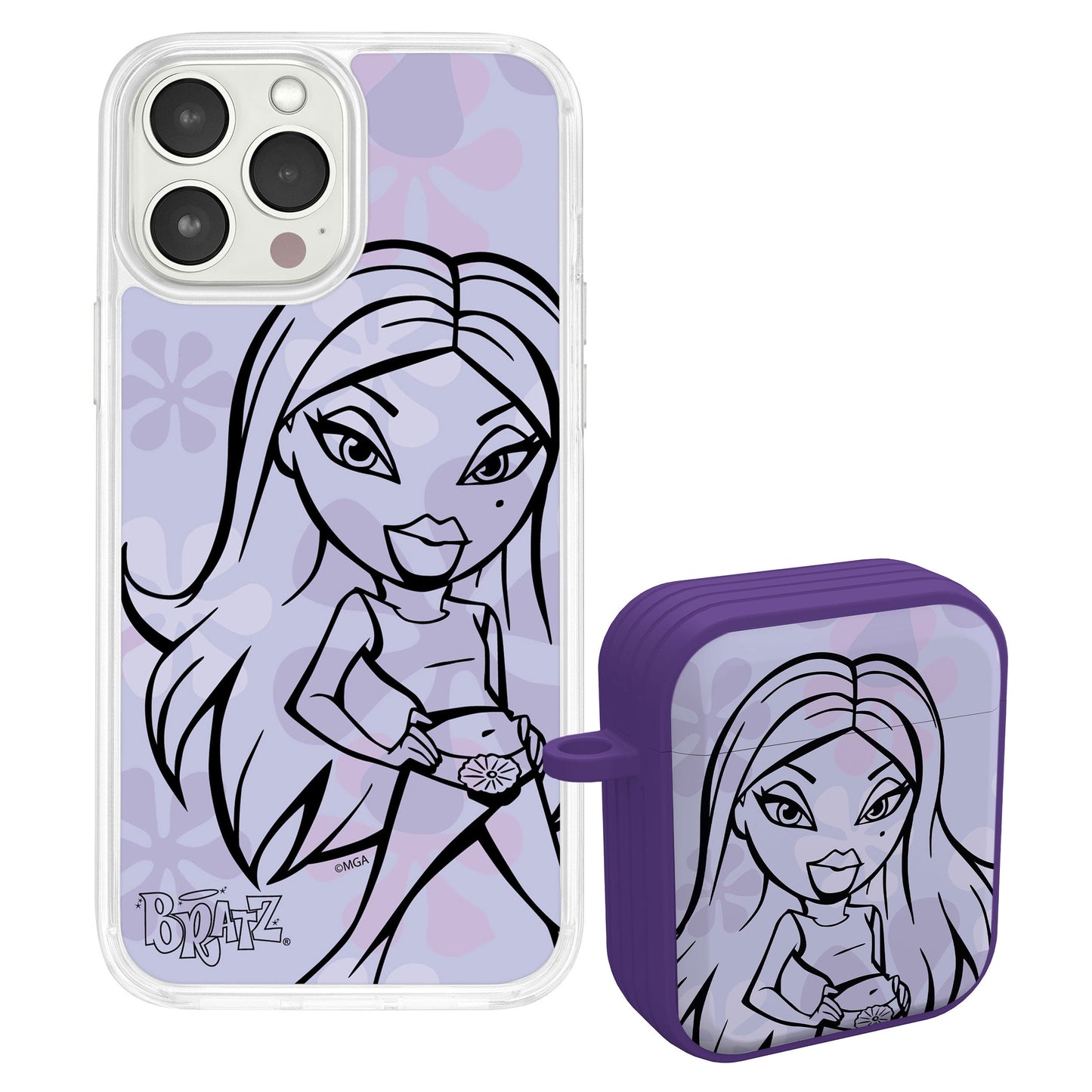 Bratz® Passion For Fashion HD Apple iPhone 13 Mag-Safe Phone Case and AirPods Gen 1 & 2 Combo Package
