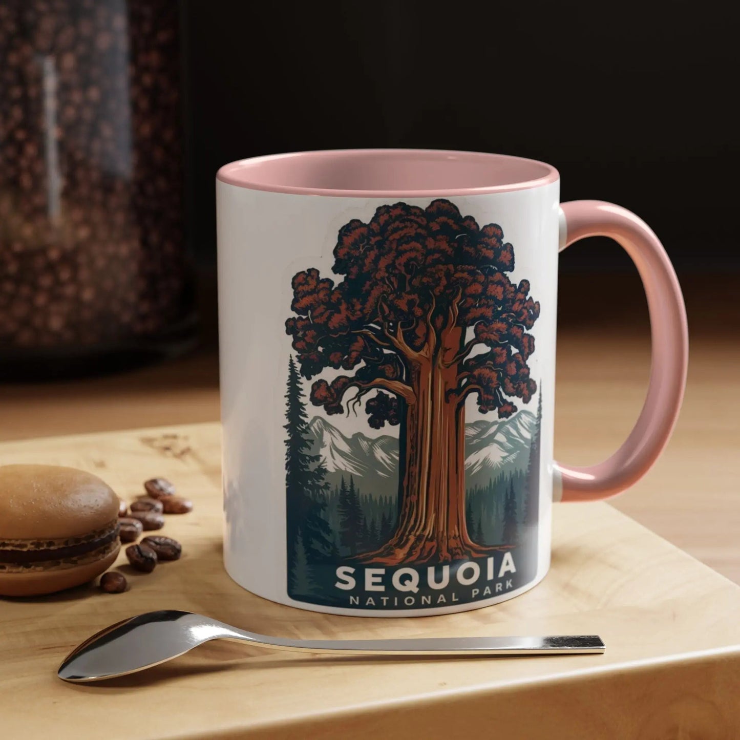 Sequoia National Park Big Tree Coffee Mug 11oz 15oz Blue Black Pink Red