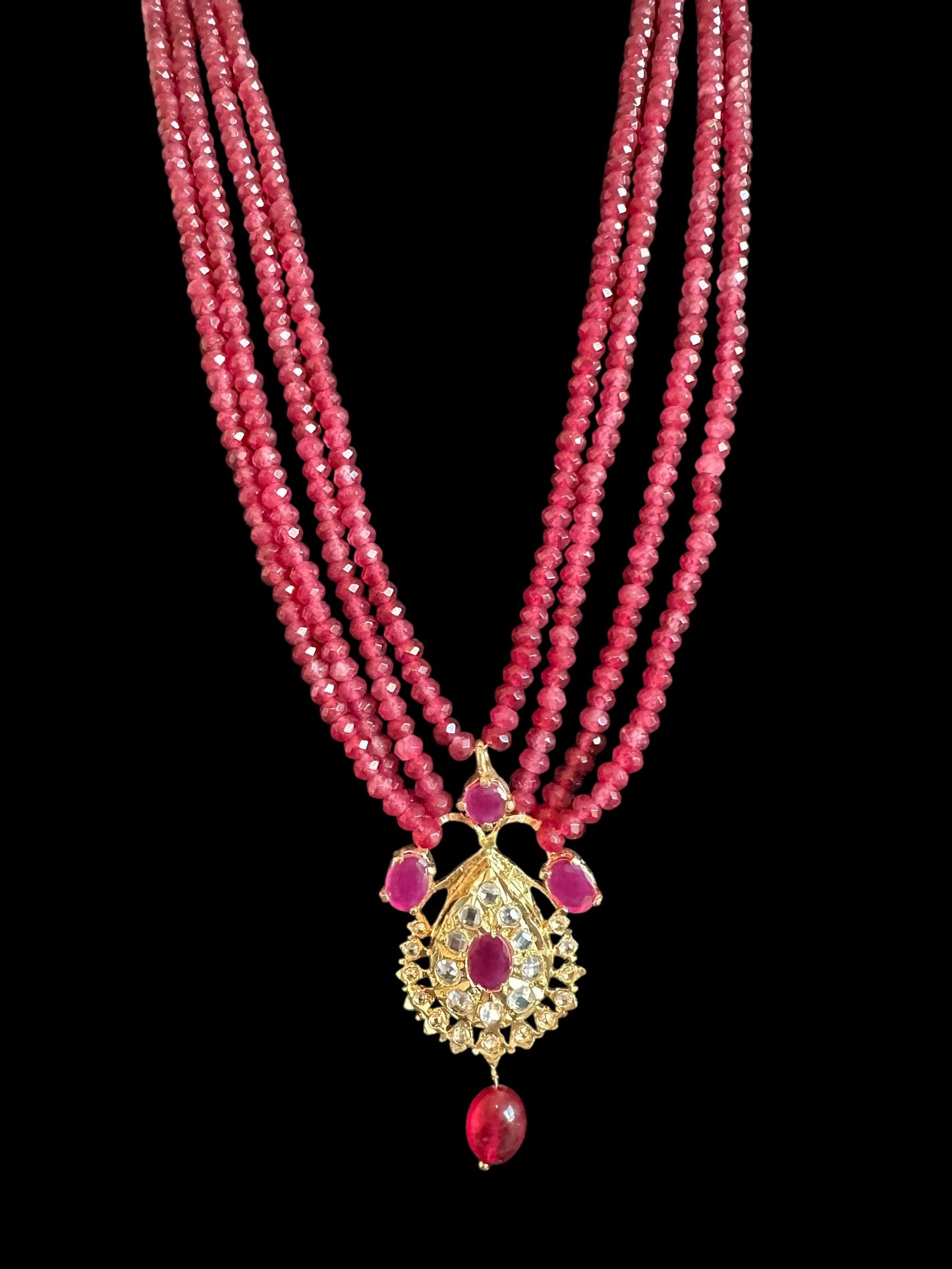 PS518 Jugni in faux ruby beads ( READY TO SHIP)