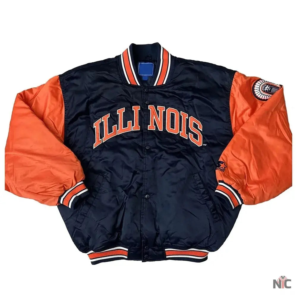 90’s Illinois Fighting Illini Jacket