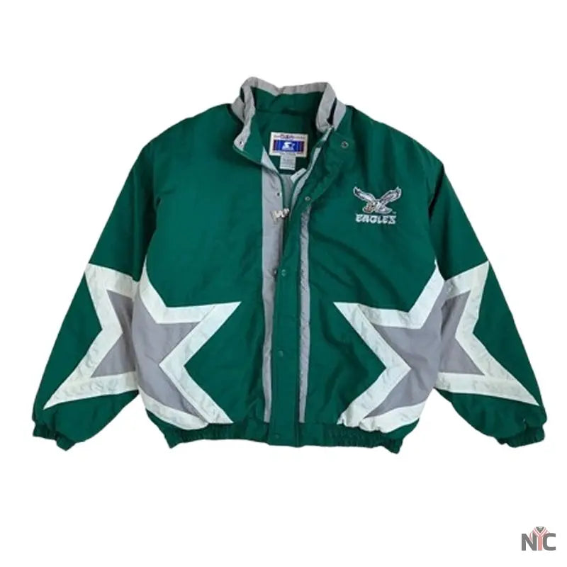90’s Philadelphia Eagles Starter Star Puffer Jacket
