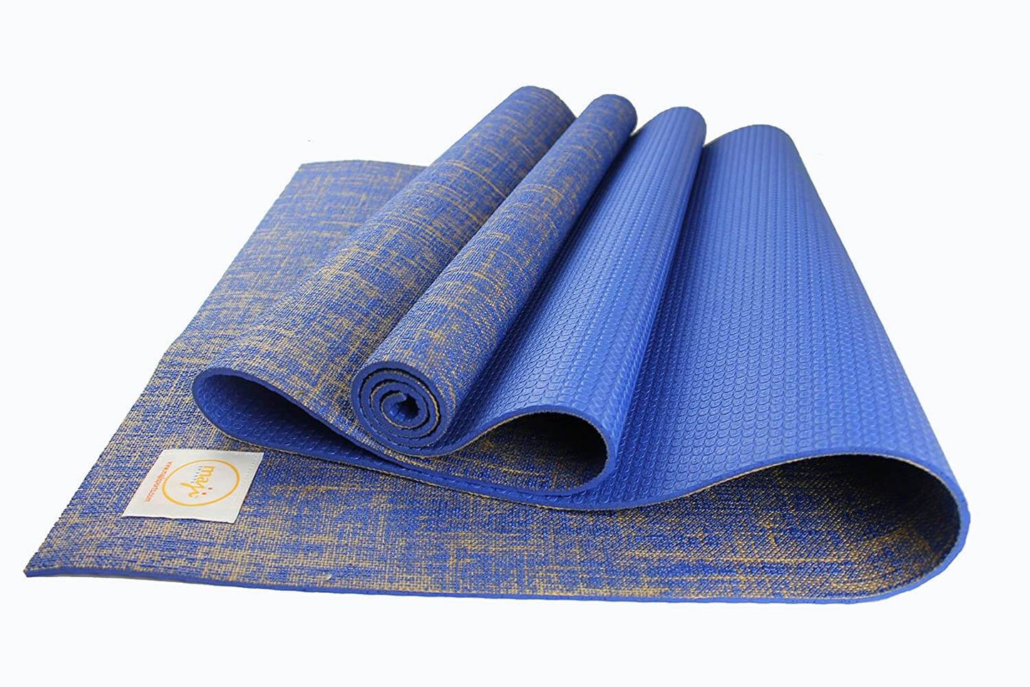 Jute Premium Eco Yoga Mat + Foot Massager (7.5cm x 17.5cm)