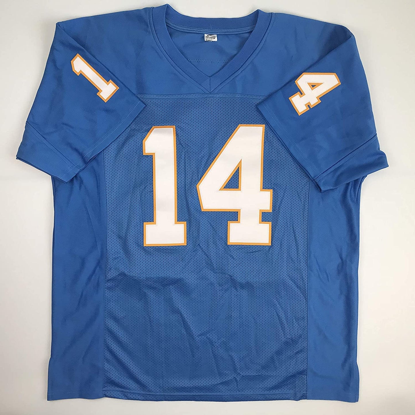 Autographed/Signed Dan Fouts San Diego Blue Football Jersey PSA/DNA COA