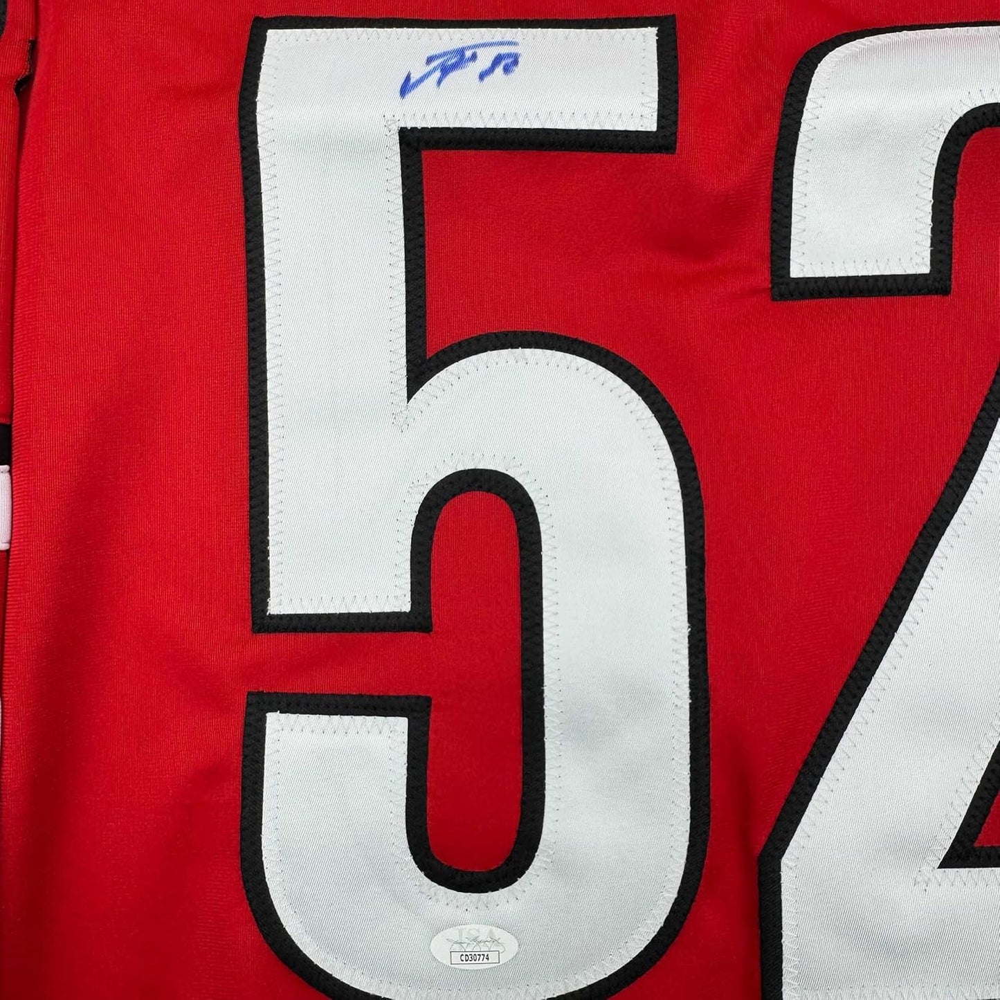 Framed Autographed/Signed Pyotr Kochetkov 35x39 Carolina Red Hockey Jersey JSA COA