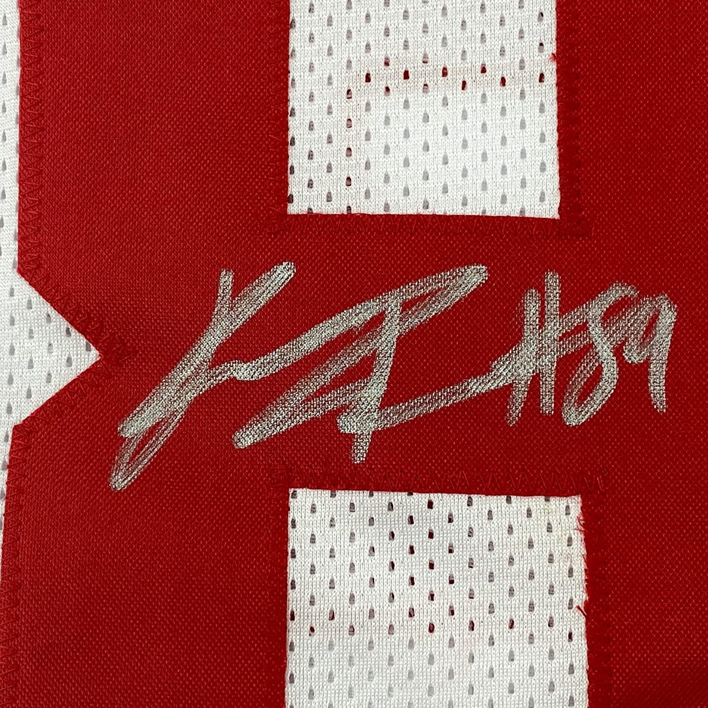 Framed Autographed/Signed Kadarius Toney 35x39 New York White Football Jersey Beckett BAS COA