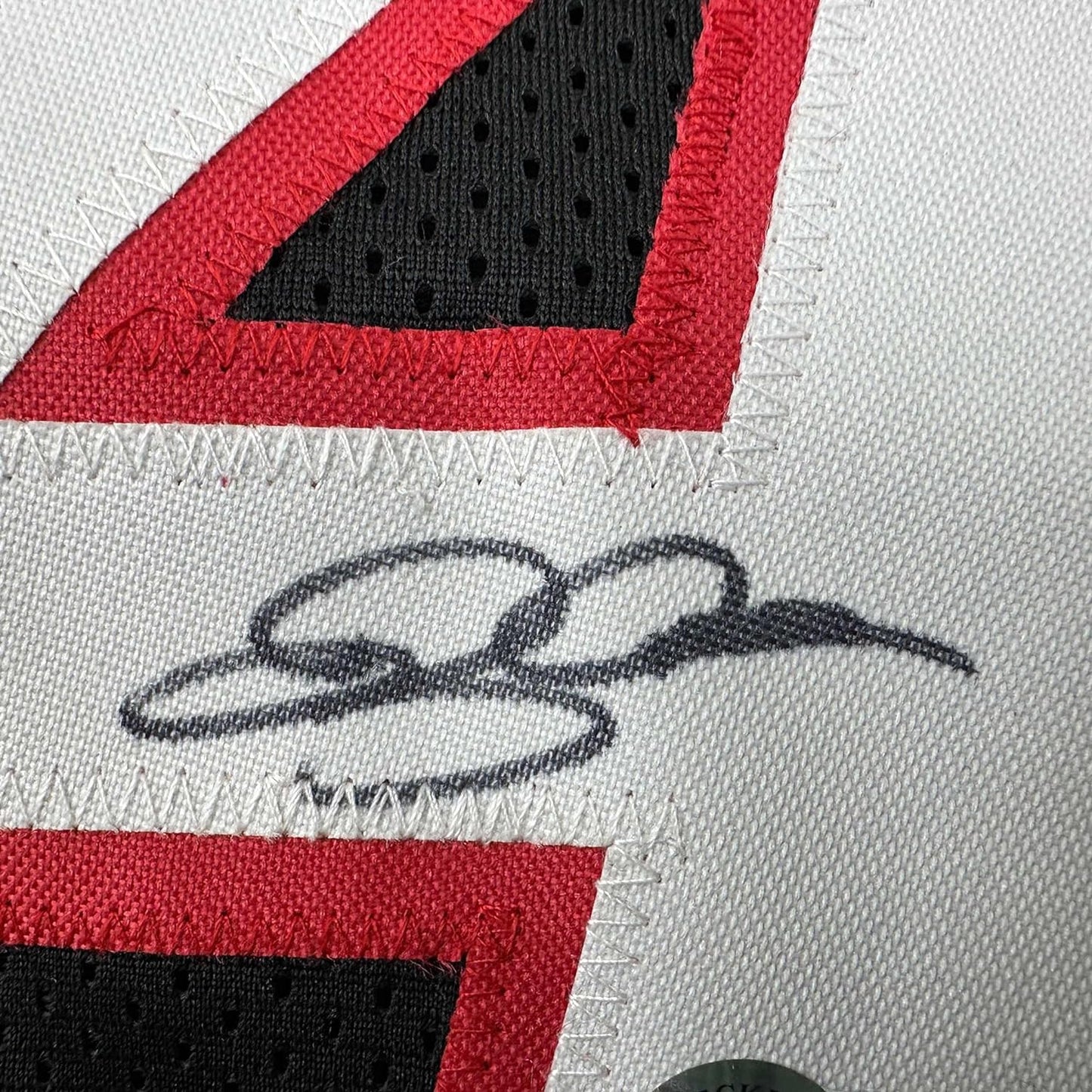 Framed Autographed/Signed Ray Allen 35x39 Miami Black Basketball Jersey Beckett BAS COA