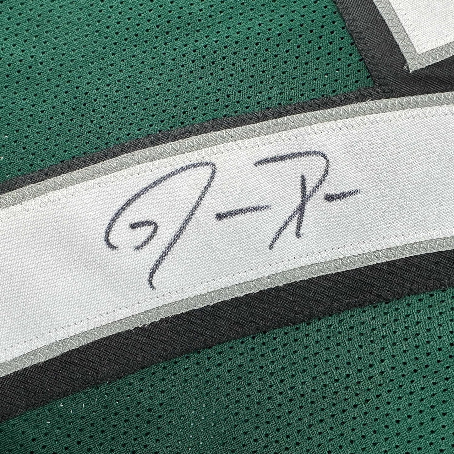 Framed Autographed/Signed Jason Peters 35x39 Philadelphia Eagles Green Football Jersey JSA COA
