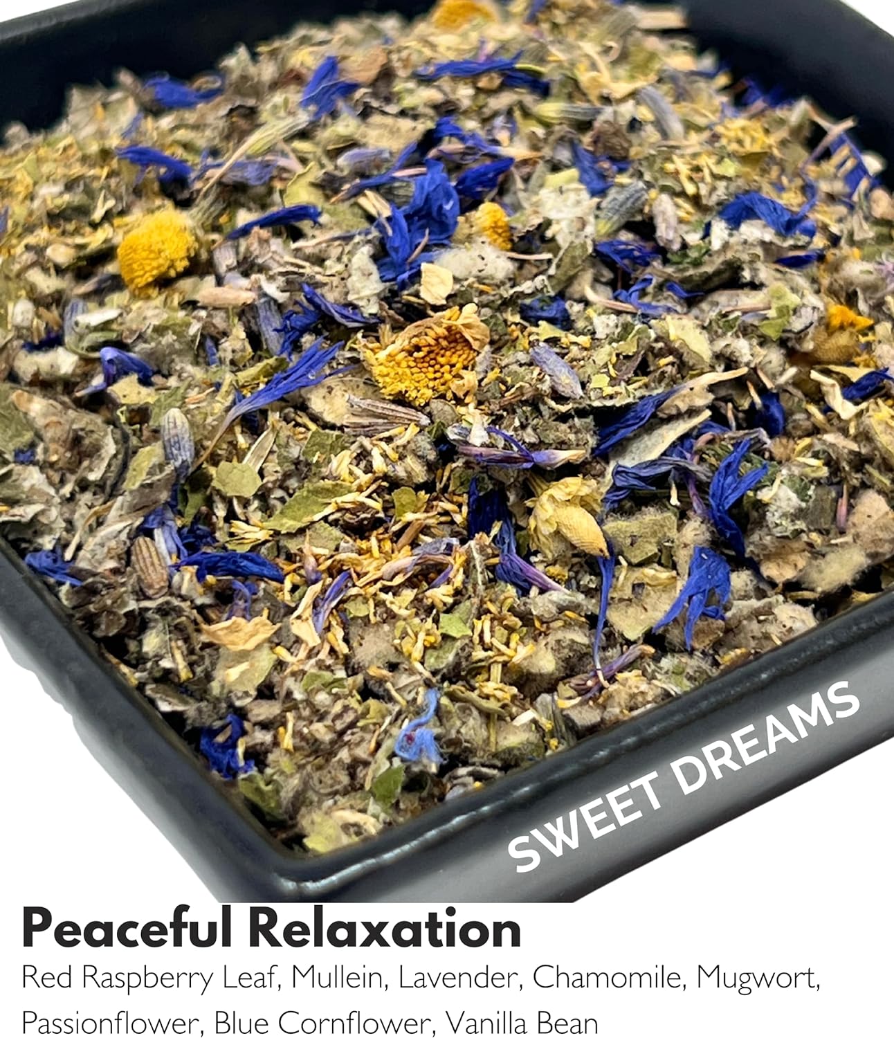 Flora Jane's Smoke & Brew - Sweet Dreams Blend for Relaxation and Sleep - Herbal Smoking Blend, Tea, and Bath Soak - Organic and Wildcrafted (Nicotine and Tobacco-Free Alternative)