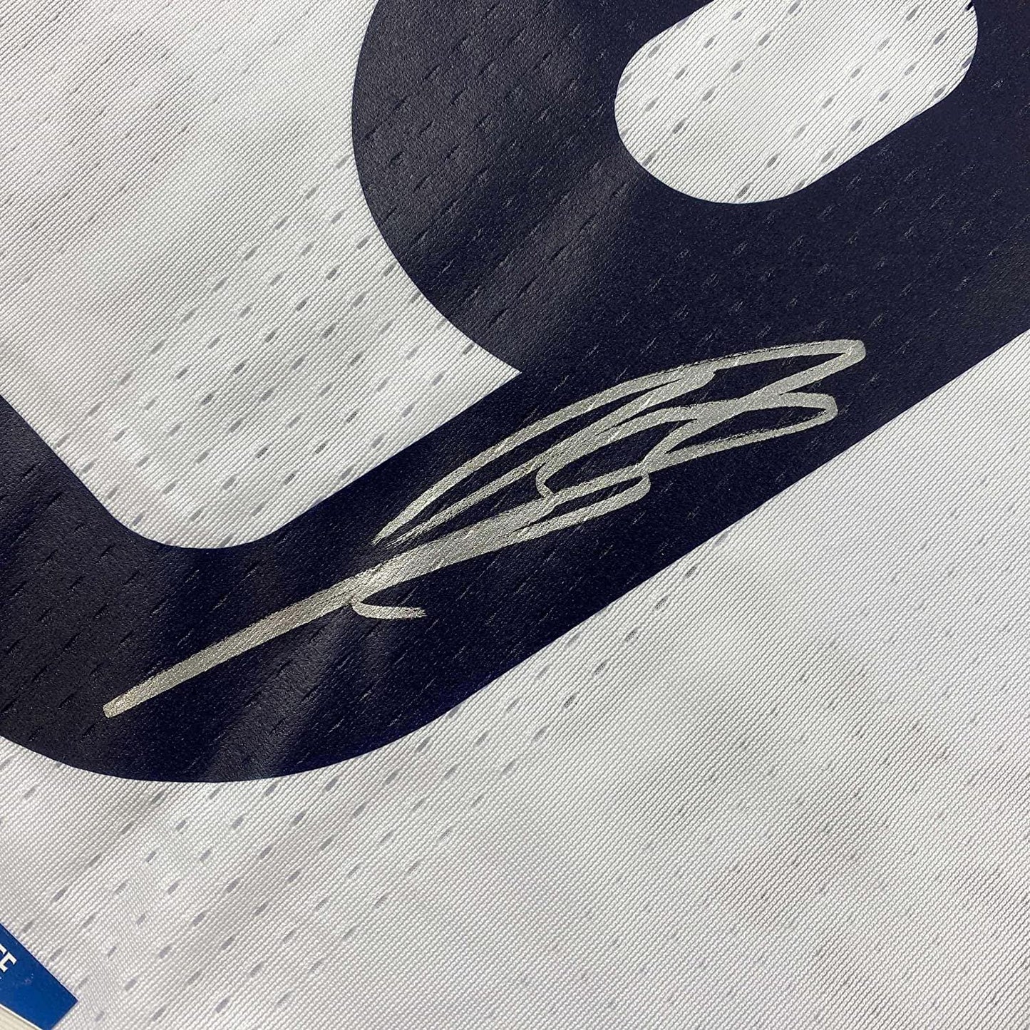 Framed Autographed/Signed Karim Benzema 35x39 Real Madrid 2016-17 White Soccer Jersey Beckett BAS COA