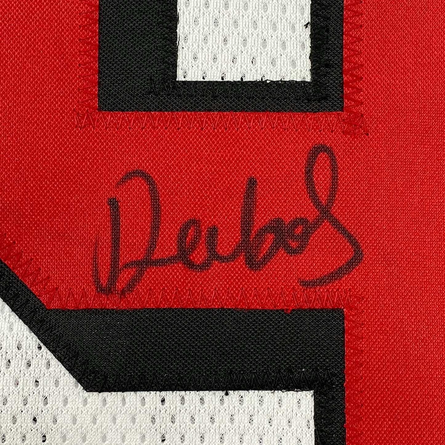Framed Autographed/Signed Deebo Samuel 35x39 San Francisco White Alternate Football Jersey JSA COA