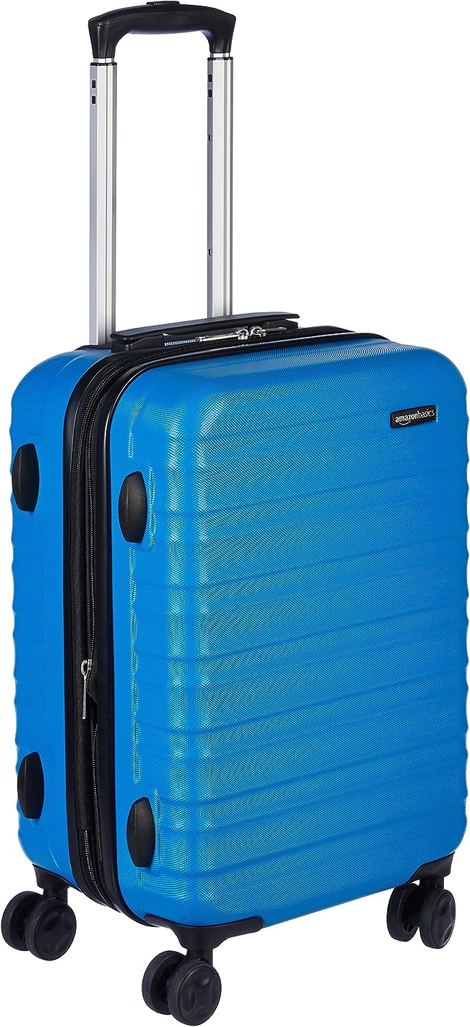 Amazon Basics 2-Piece Set Hardside Spinner, Black