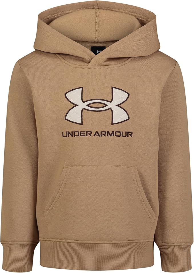 Under Armour UA RIVAL LOGO HOODIE, Horizon Blue/Quilt Logo, 2T