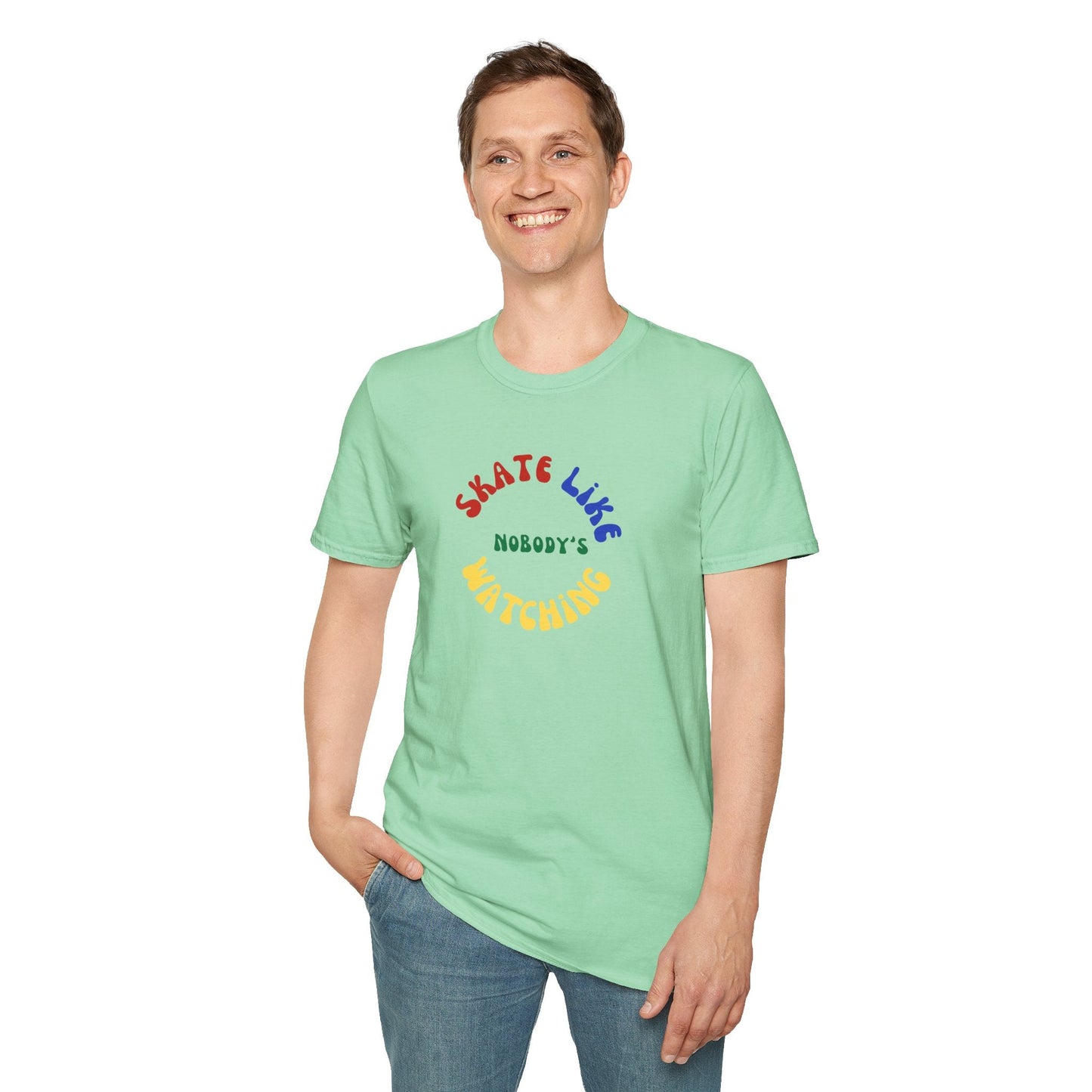 Primary Skate Like Nobody's Watching Unisex T-Shirt