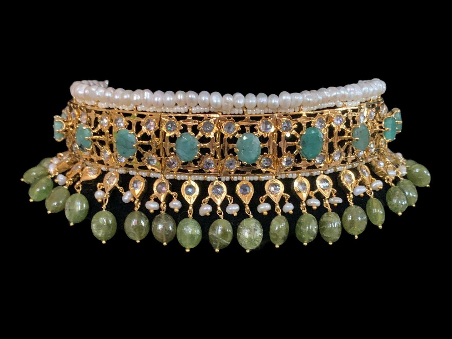 Insia jadavi lacha in natural beads (SHIPS IN 1 WEEK)