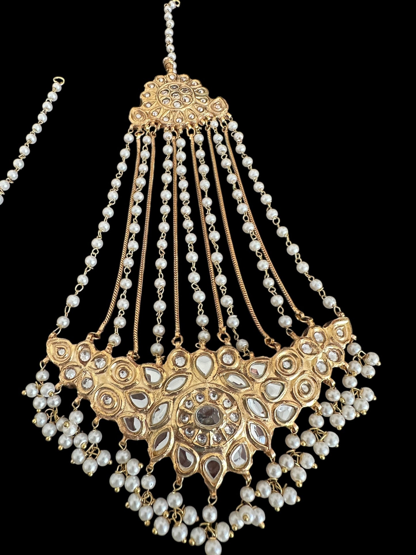 JTK8 Sifa Kundan jhoomar tika (READY TO SHIP )