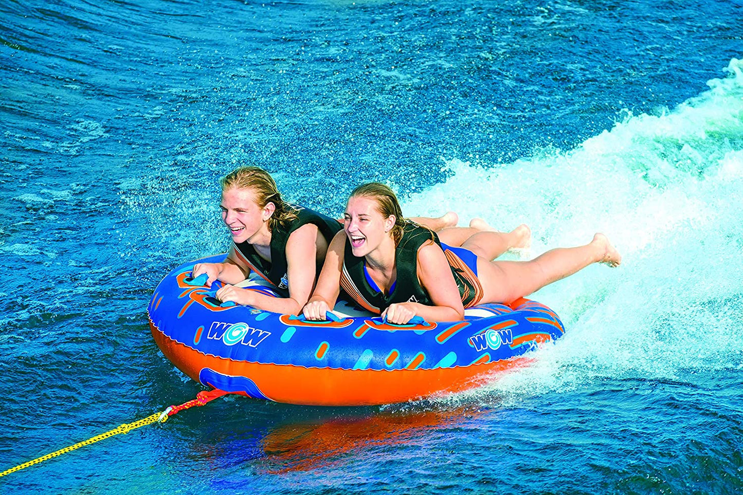 WOW Sports Nova 2 Person 2P Towable Deck Tube (22-WTO-3984)