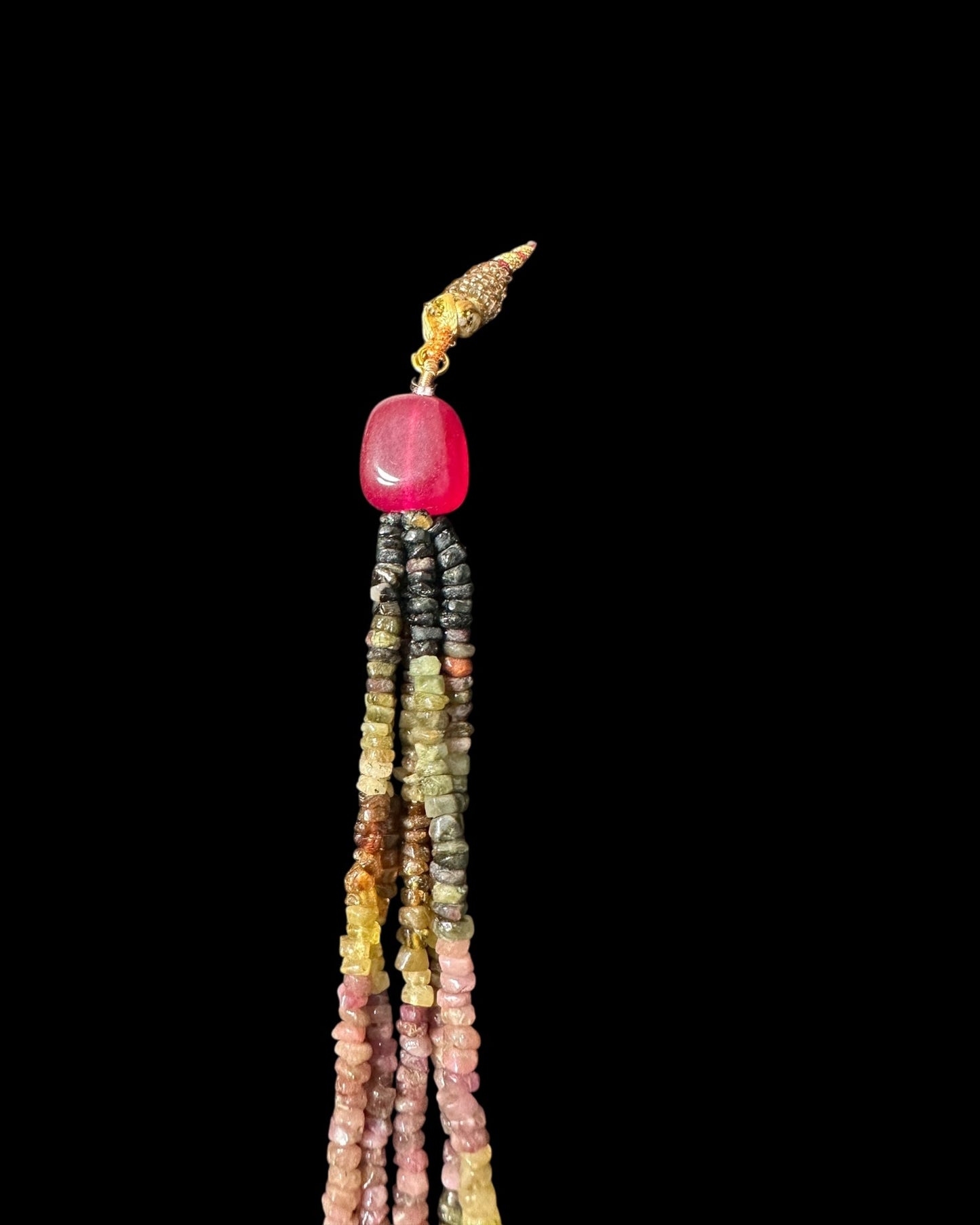 DLN127 Adaya multicolor natural beads necklace ( READY TO SHIP )