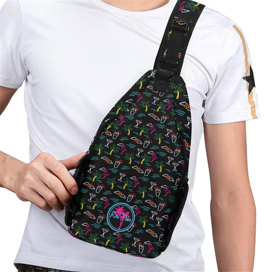 Five O'Clock Somewhere Black Sling Bag