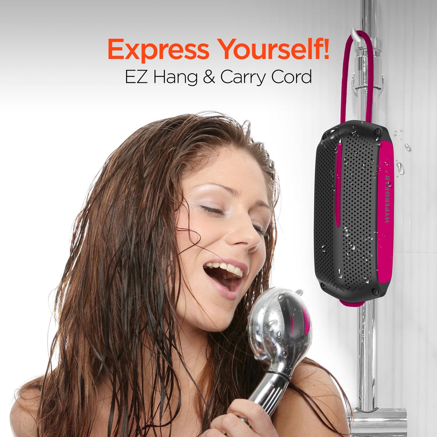 HyperGear Wave Water Resistant Wireless Speaker with Extended Battery Life (WATER-PRNT)