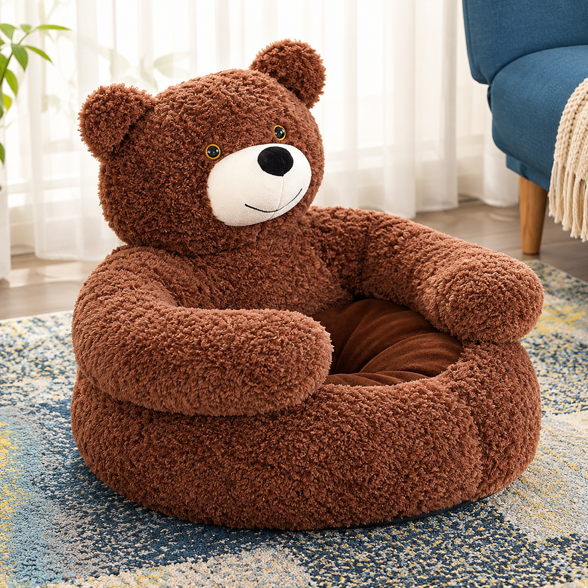 Bear Hug Plush Pet Bed