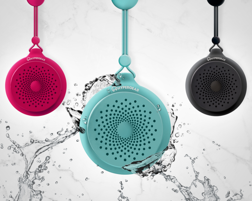 HyperGear Splash Water Resistant Wireless Speaker for Camping (SPLASH-PRNT)