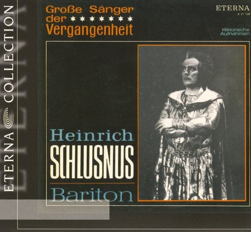 Schlusnus,heinrich - Great Singers Of The Past - Music CD
