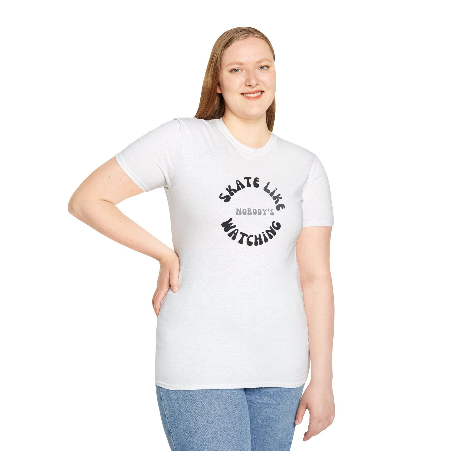 Monotone Skate Like Nobody's Watching Unisex T-Shirt