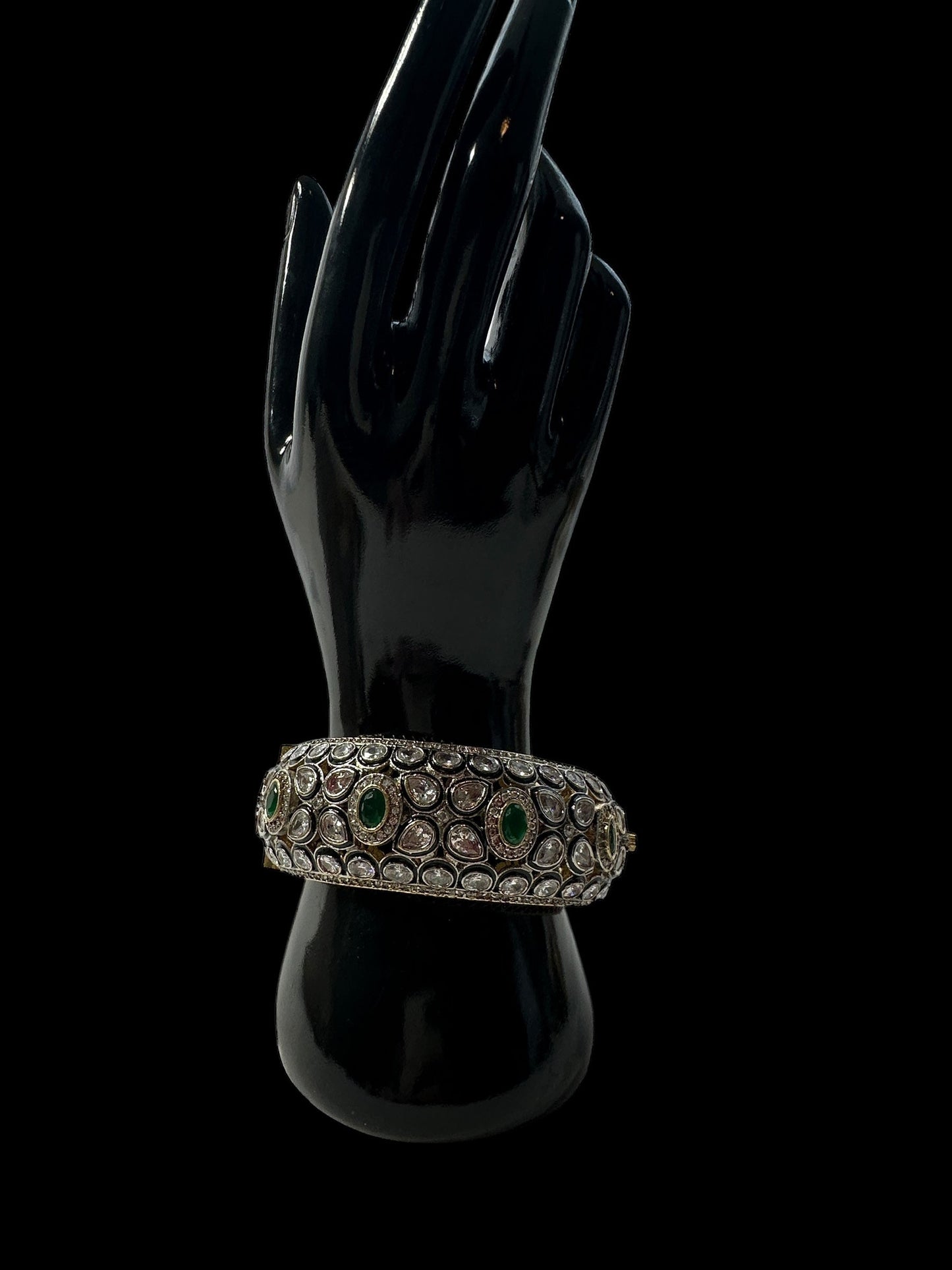 B400 High quality Victorian finish Polki bracelet - one size ( READY TO SHIP )