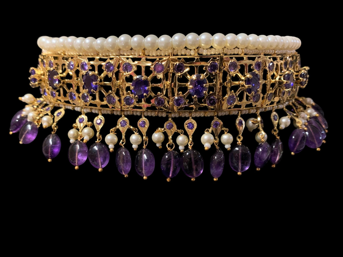C20 Insia jadavi lacha in amethyst ( SHIPS IN 3 WEEKS )